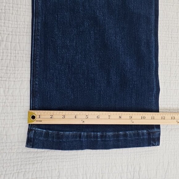 J. Crew Classic Wide-Leg Jeans Women's 34 (W37 x L30) Dark Wash NEW NWT Stretch - Picture 7 of 16